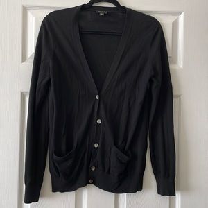Ann Taylor basic black cardigan